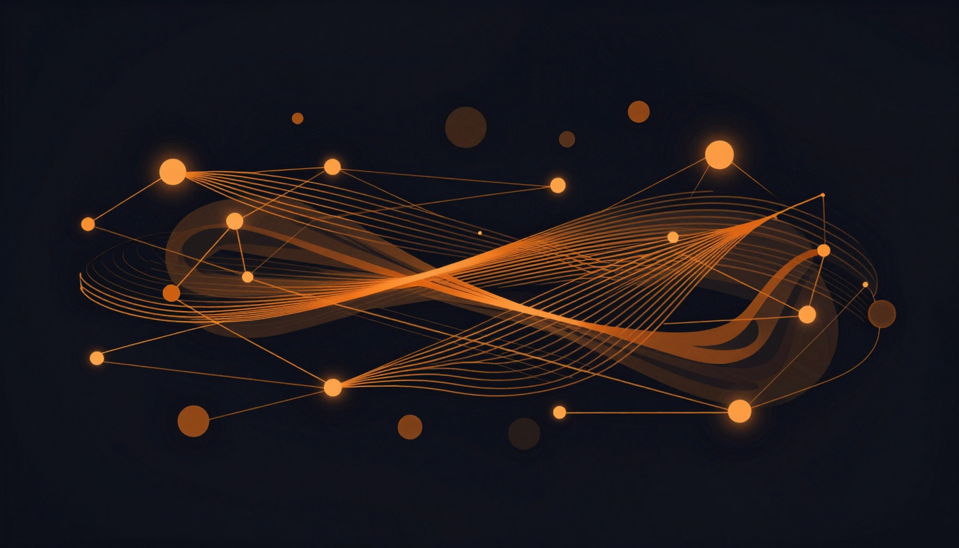 Abstract illustration representing AI business coaching